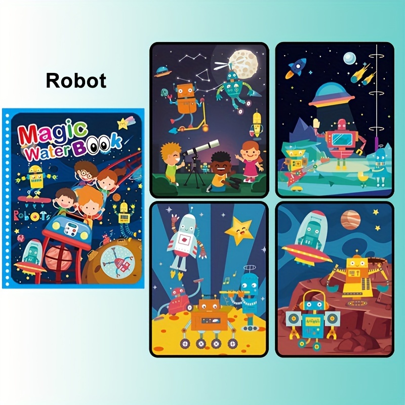 Livre de coloriages pour enfants robot de 3 à 8 ans