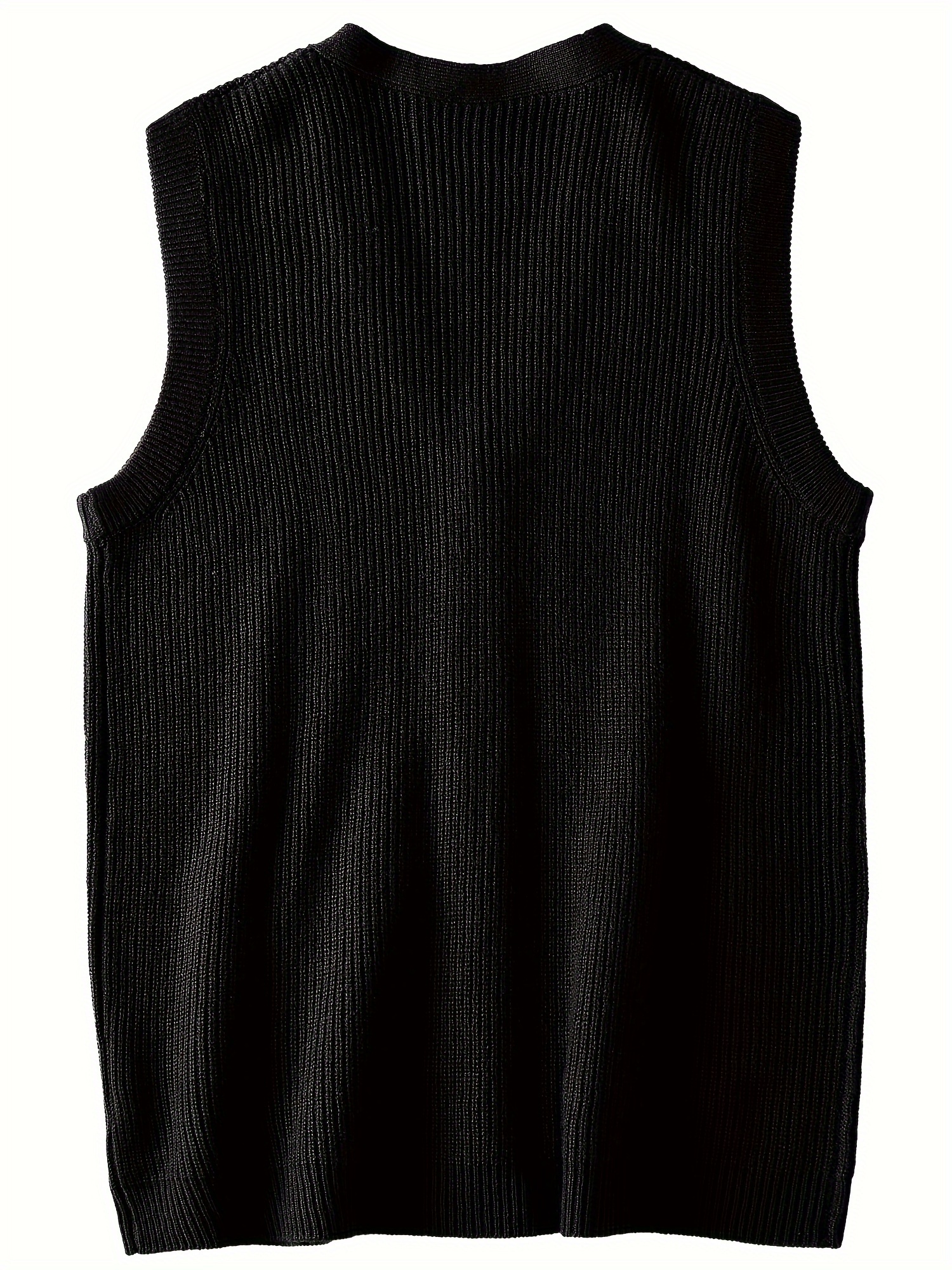 mens sweater vest v neck sleeveless knitted cardigan dxl big Temu