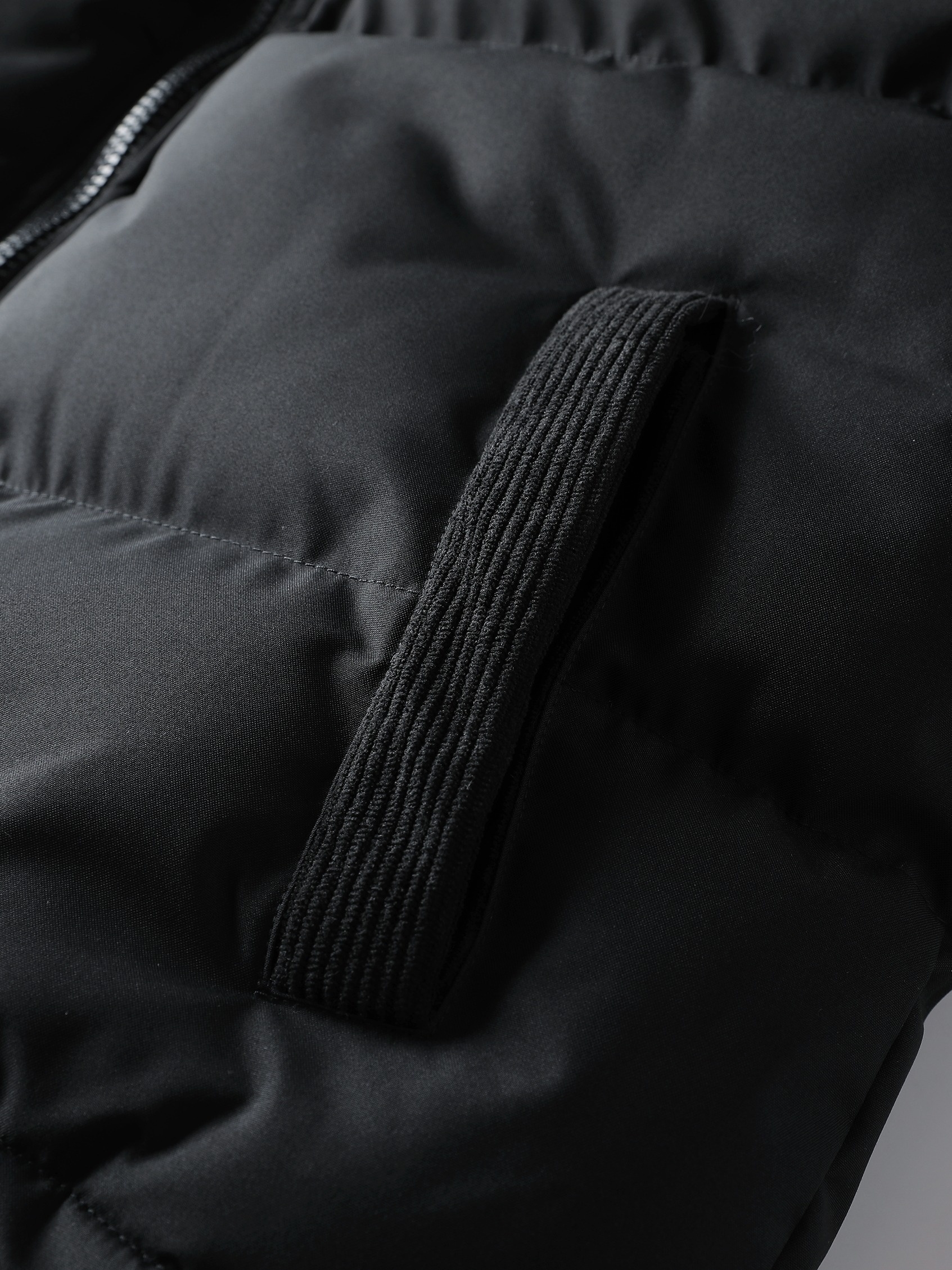 Heren Winterjas - & Bruine Kleurblok Jas met Capuchon en Volledige Ritssluiting