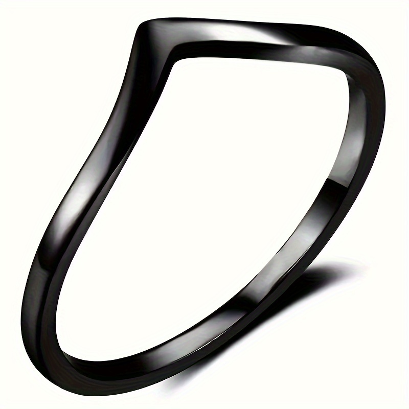 Women's Stainless Steel Stackable Ring High Polish Hypoallergenic Ring