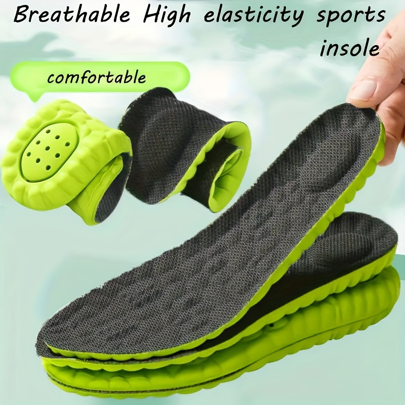 

Eva High Breathable Sports Insoles For Running, Basketball, Wear - Comfortable Non-braided Hand Washable Inserts,