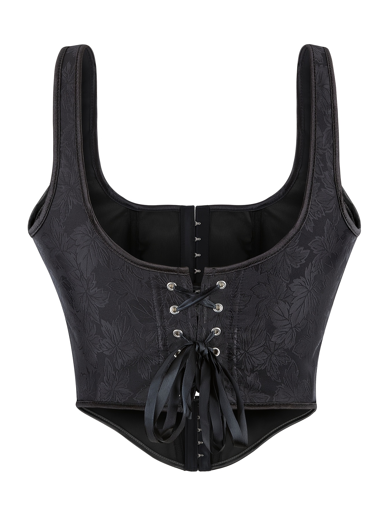 corset top shapewear wide shoulder straps jacquard womens - Temu Canada