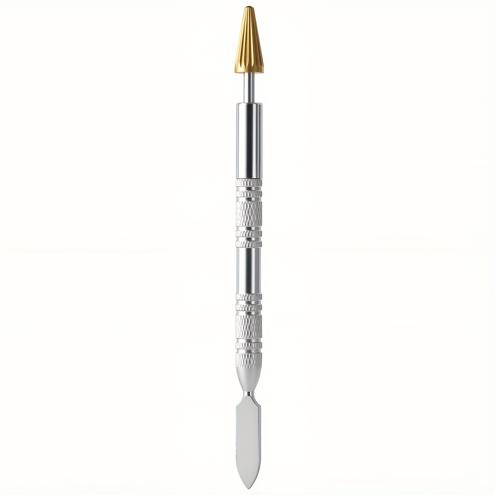 TEMU 1pc Stainless Steel Leathercraft Edge Oil Pen And Glue Applicator - Multi-functional Tool For Crafts, Leather Edge Sealing And Dyeing, Leather