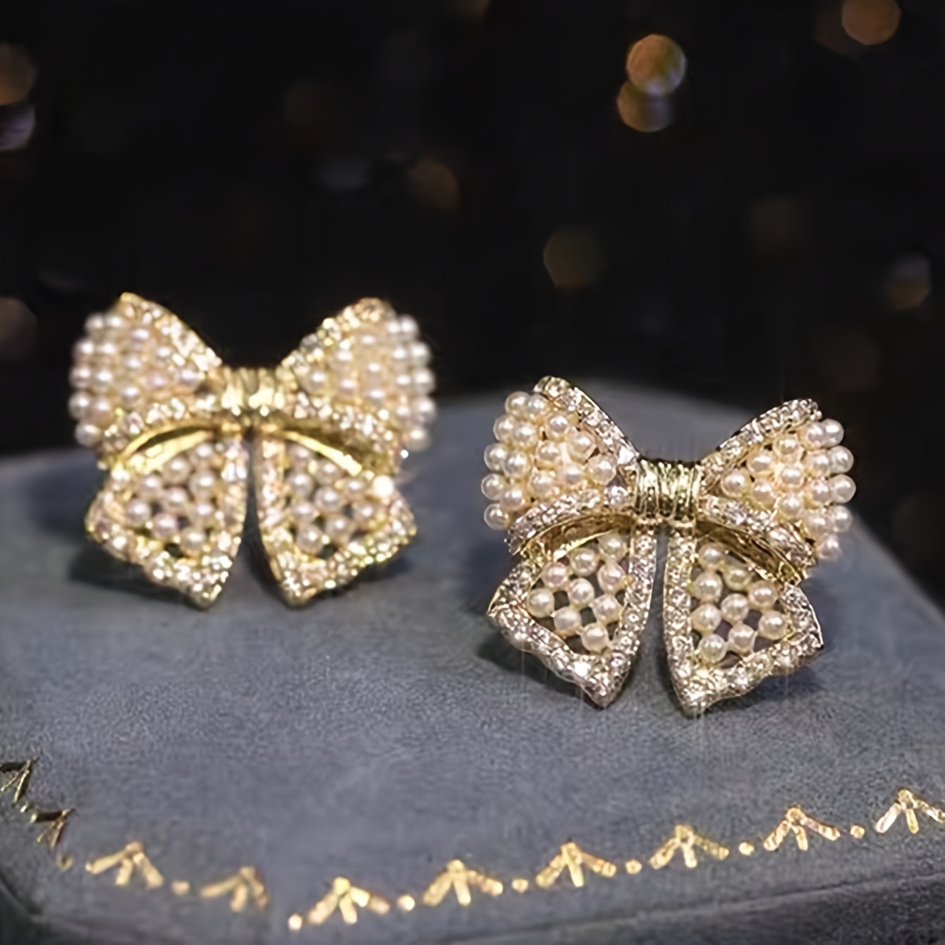 TEMU 1 Pair Graduation Season/ Bow Temperament Women's Earrings