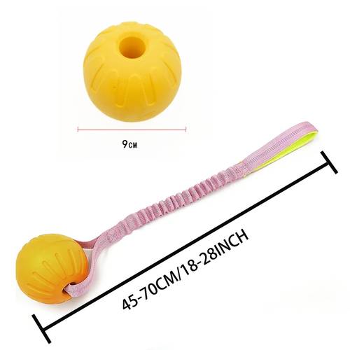 durable dog ball with harness interactive fetch tug toy floating dog toy for medium large breeds without battery