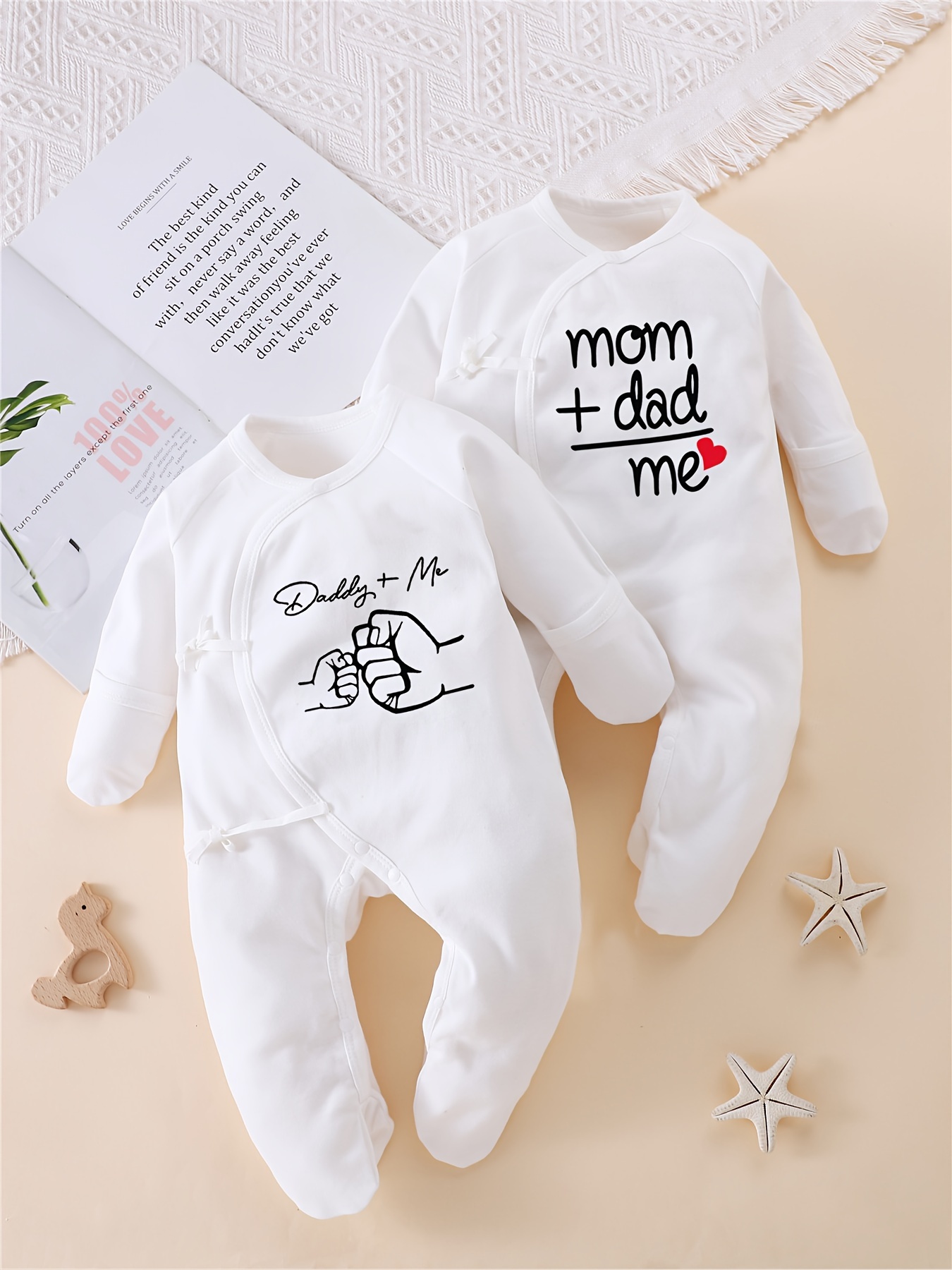 Recién Nacido Conjuntos Papa Y Bebe Conjunto Camiseta Mamá Y Bebé