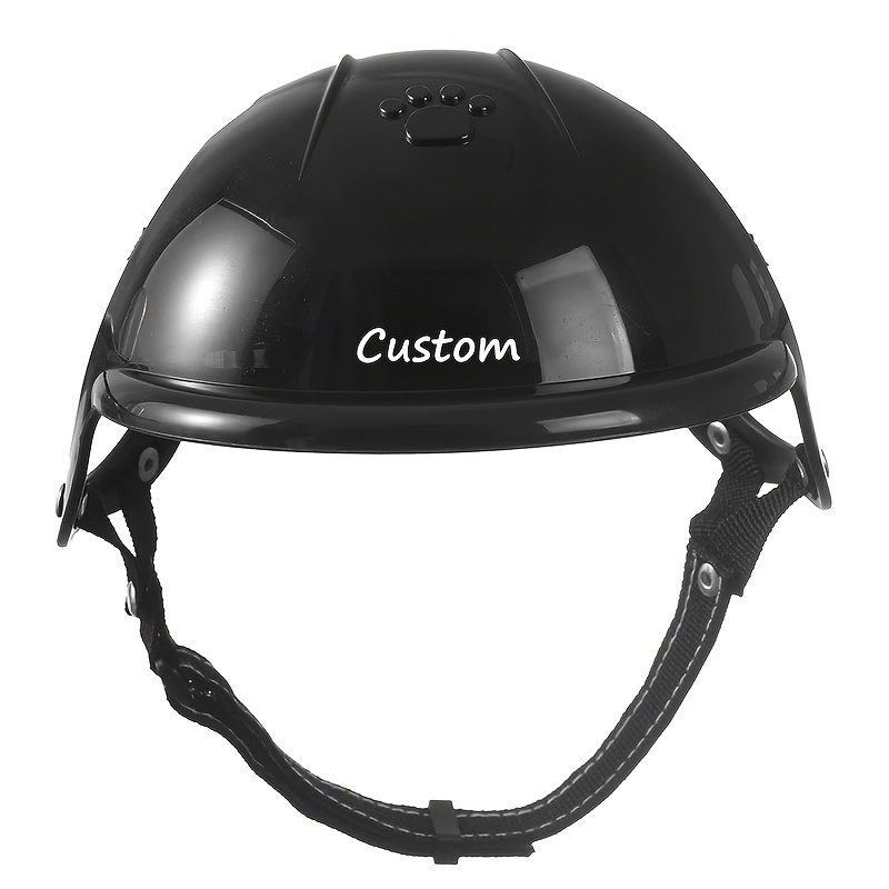 TEMU Custom Personalized Adjustable Universal Pet Hat. Create -of-a-kind Hat For Your Pet, Made Of Abs Plastic With A Lightweight And . Protects