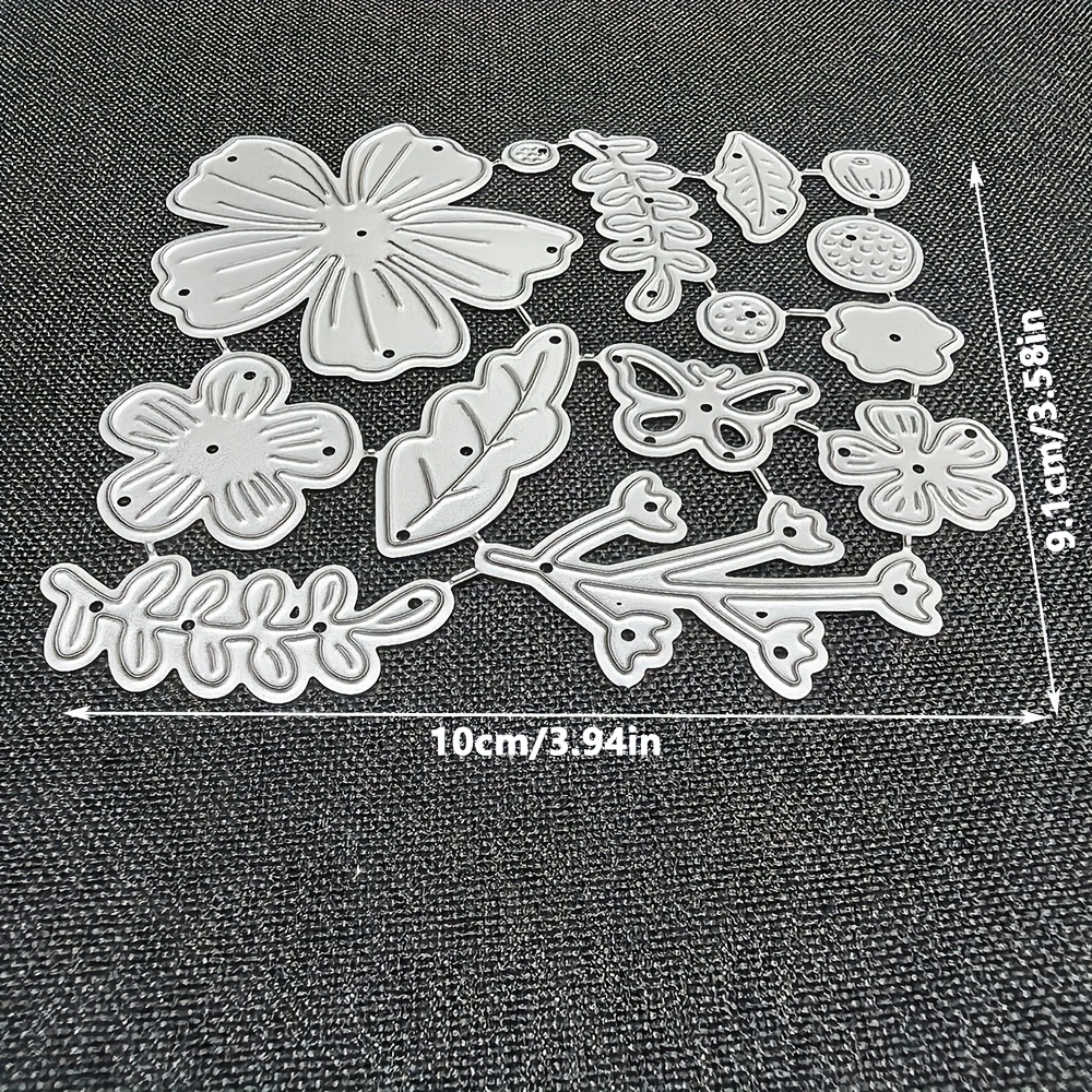 TEMU 1pc Metal Cutting Die For Flowers, Scrapbook Embellishments, Embossing, And Greeting Cards. Ideal For Album Card Crafting And Handmade Card
