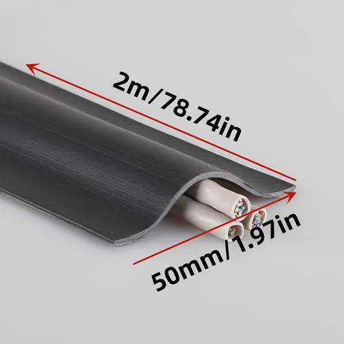 invisible floor cable cover 1 roll self tpe cable anti step soft cable conduit