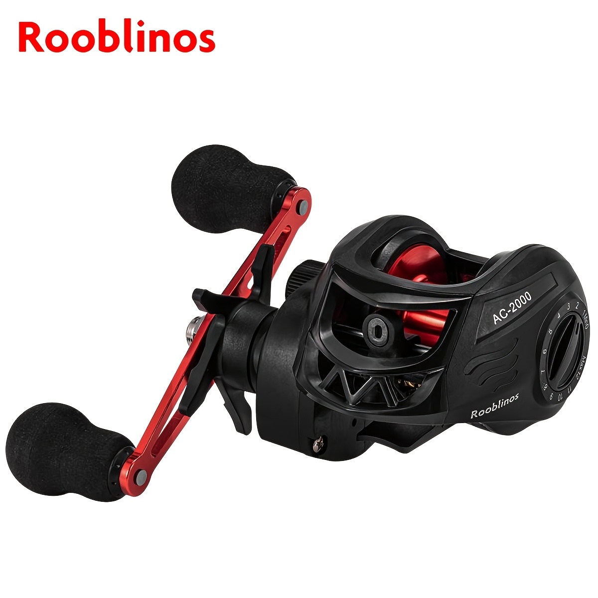 

1pc Rooblinos Ac Fishing Reel, High Strength Metal Spool, , For Freshwater And Saltwater