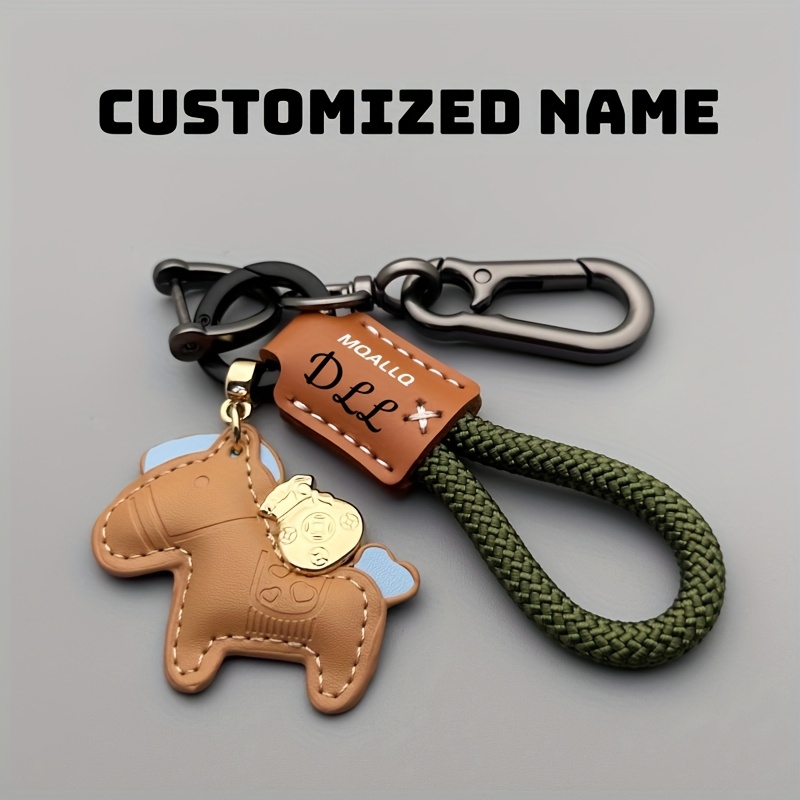 TEMU Custom Key Chain, Rich Handmade Car Pendant Easy Individual Unisex Keychain