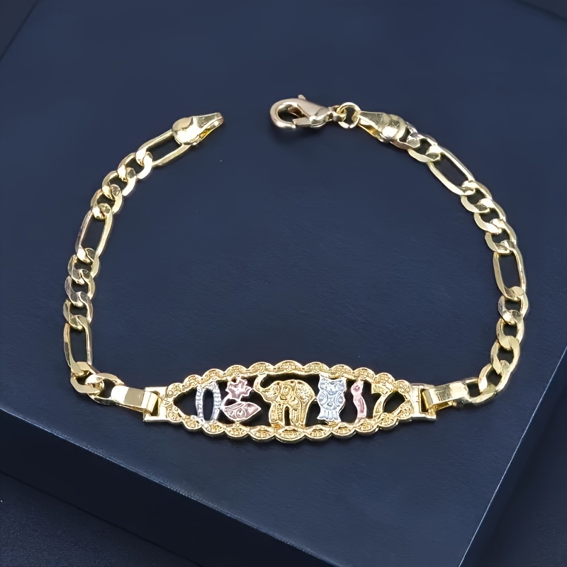 

1pc Fashionable Copper Animal Charm Bracelet, Creative Accessory, Ideal Holiday Gift, Holiday Jewelry | Elegant Accessory
