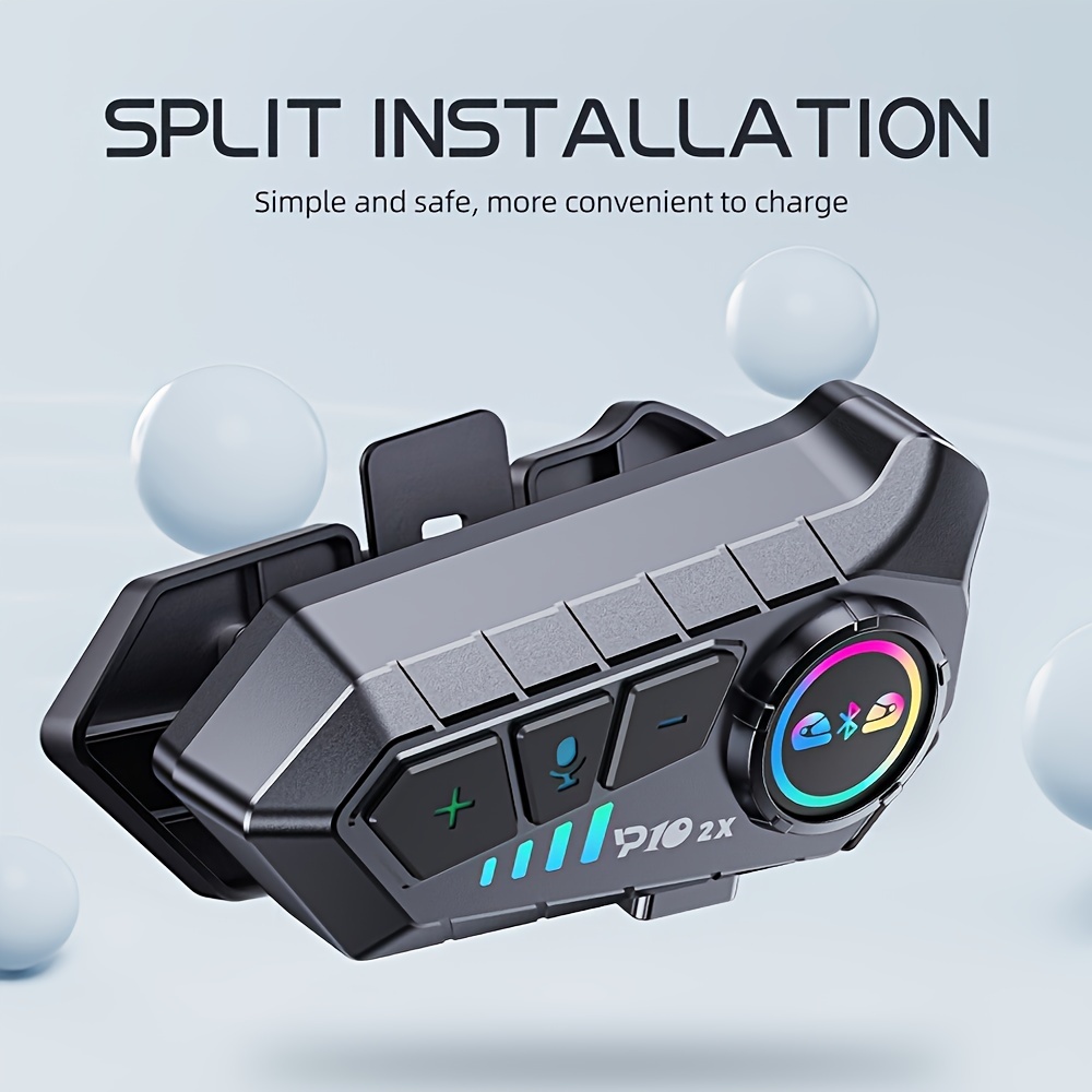 wireless motorcycle helmet intercom dual channel Temu Kuwait