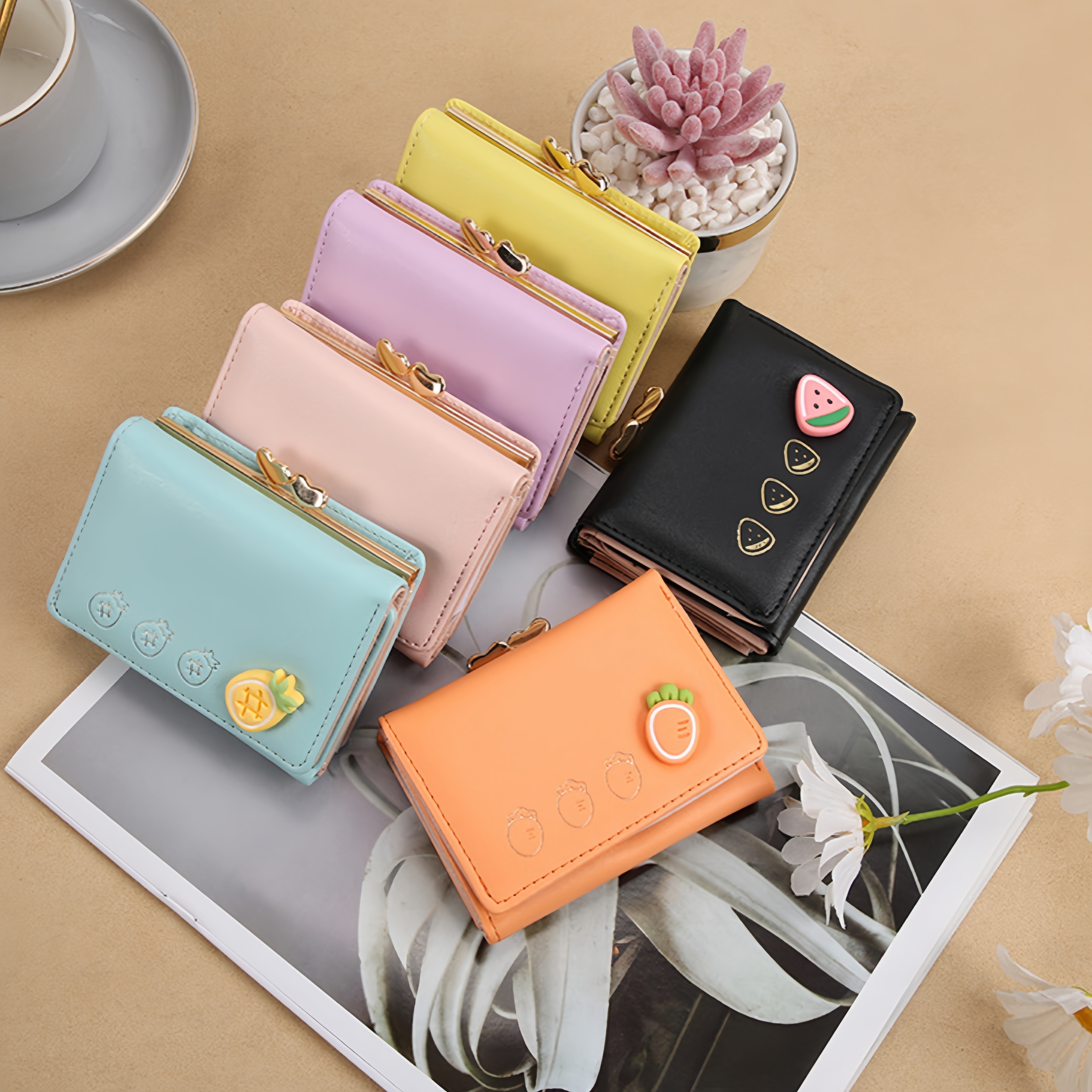 Mini Geldbörse Damen Rosa - RFID Schutz Mit Münzfach