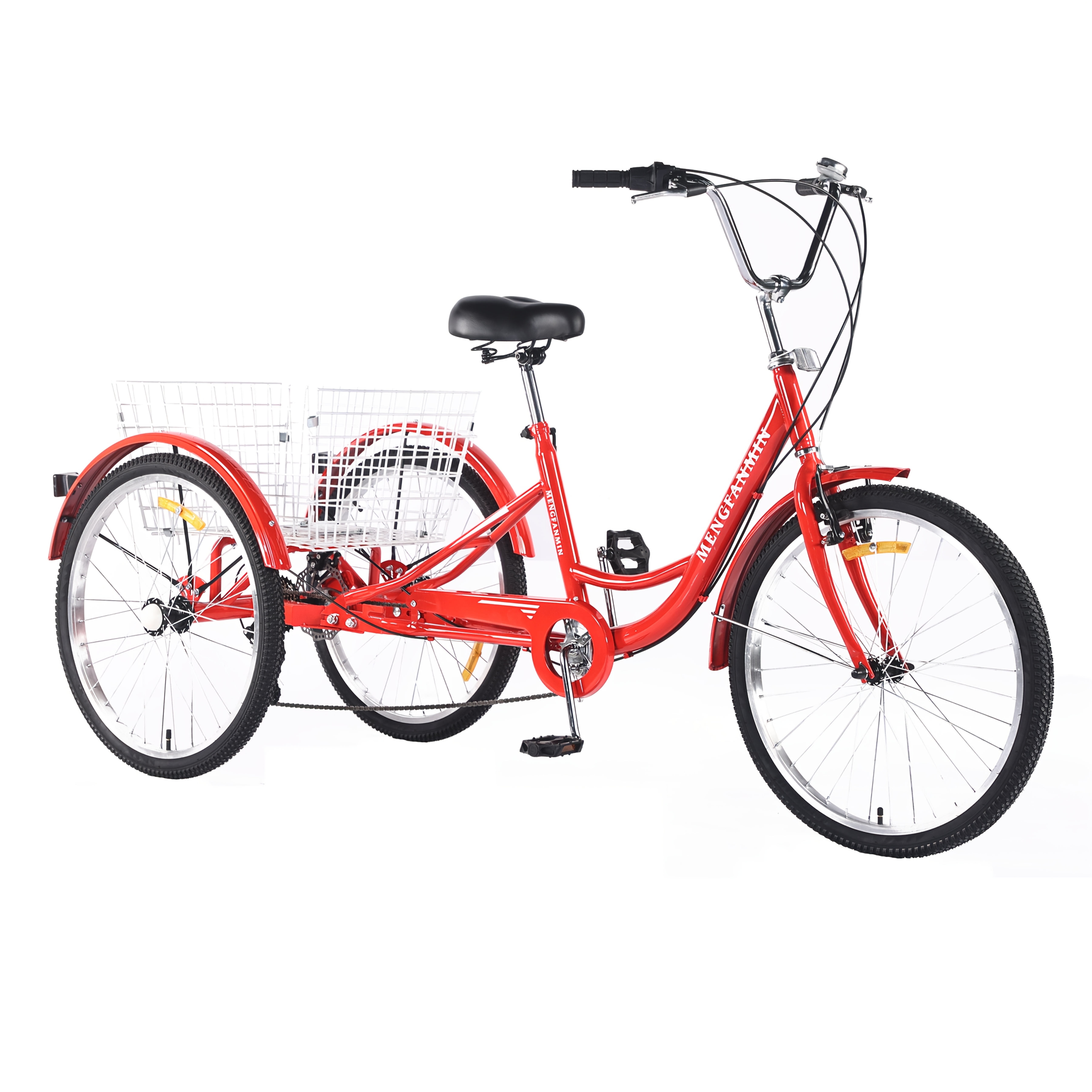 Adult Tricycle * 24 Inch 3 Wheel Bikes Extended Rear * Tricycle Suitable for Modification Wheel Bike W/Rear Basket for Women/Seniors Picnic Exercise Shopping Adult Tricycle * 24 Inch 3 Wheel Bikes Extended Rear * Tricycle Suitable for Modification Wheel Bike W/Rear Basket for Women/Seniors Picnic Exercise Shopping