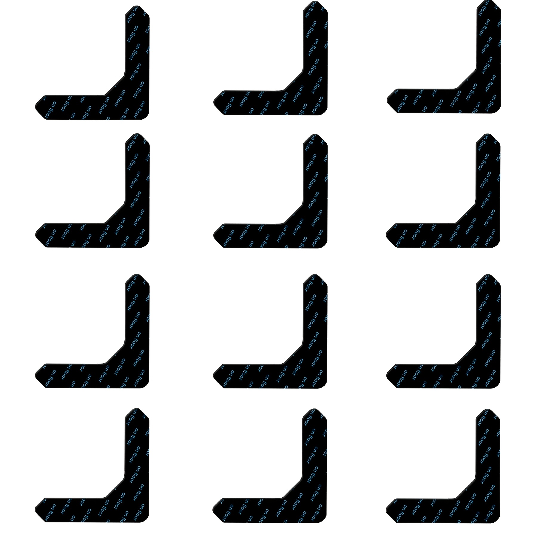 4/8/12 Mat Grippers, Reusable In Corners And Edges, Stable Mat Tape, Double Mat T, Mat Tape, Keep Mat Flat And Fix Corners, Non-slip Mat Pad To Prevent Sliding (more Suitable For Small Rugs)
