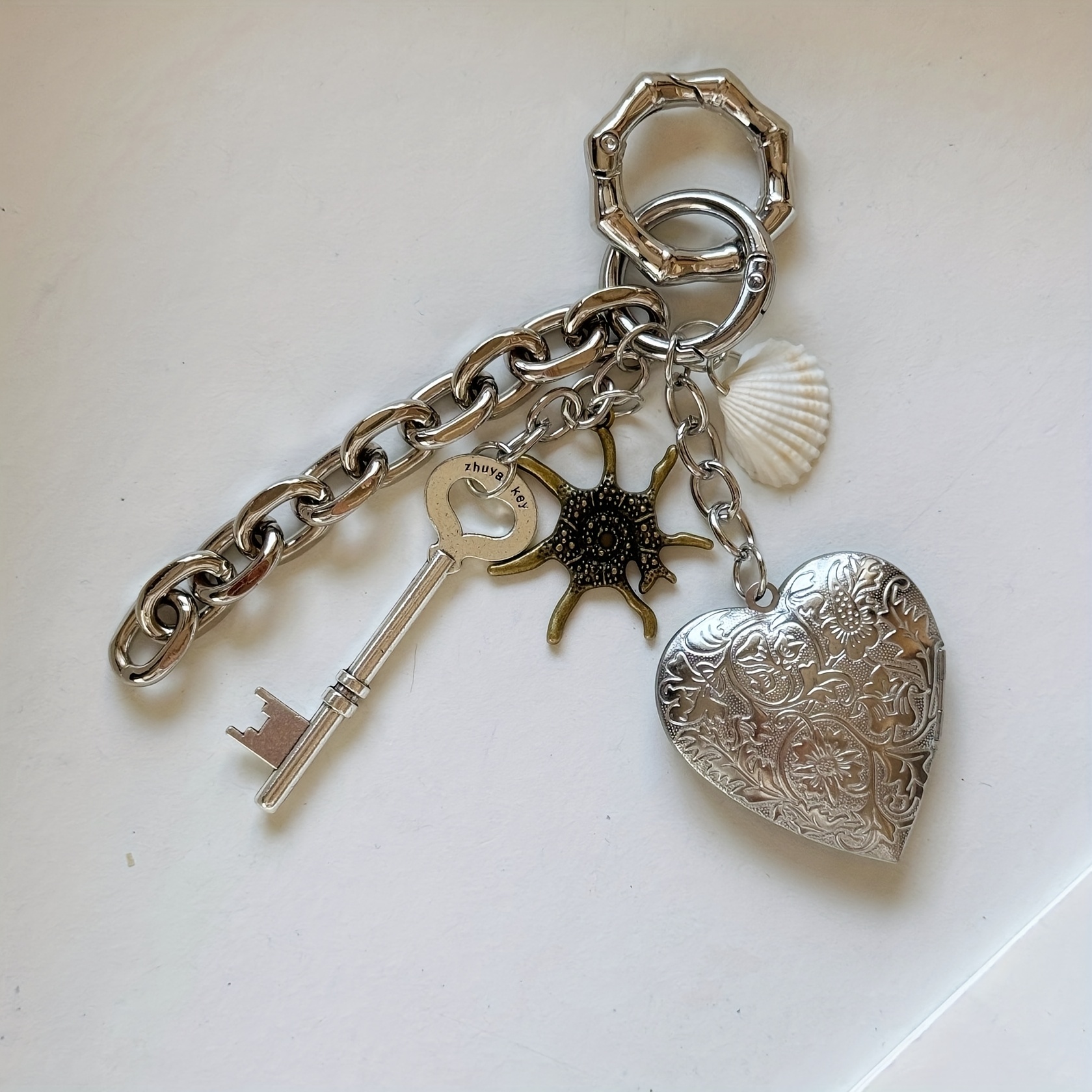 Vintage Locket Key Chain