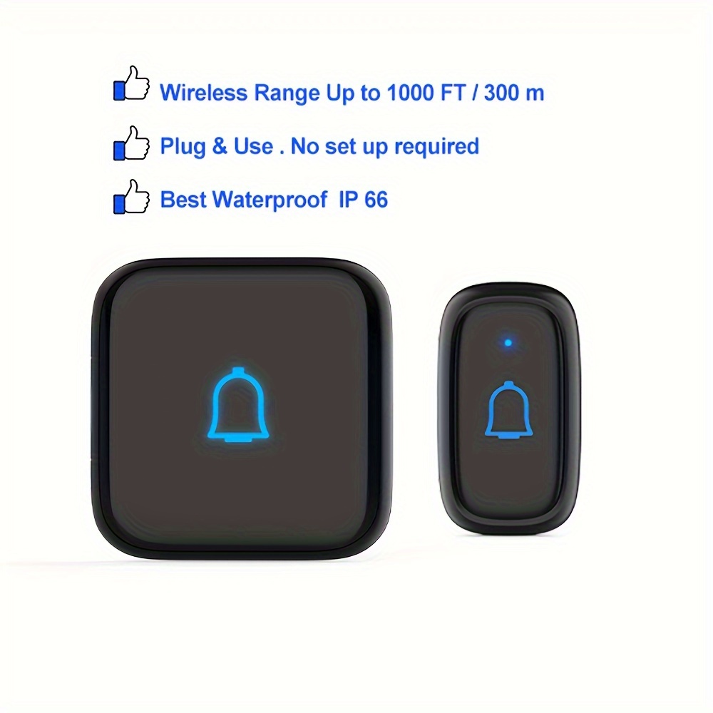 wireless doorbell 115db 56 chimes door wireless Temu