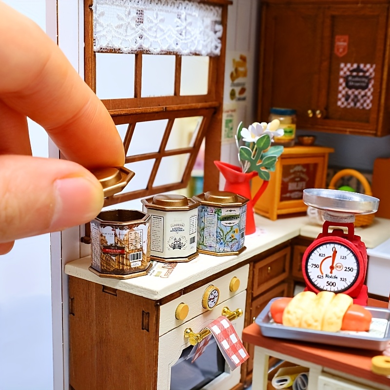 2-Pack White Dollhouse Wall Shelves - 1:12 Scale Miniature Shelves For Kitchen Decor, DIY Dollhouse Accessories