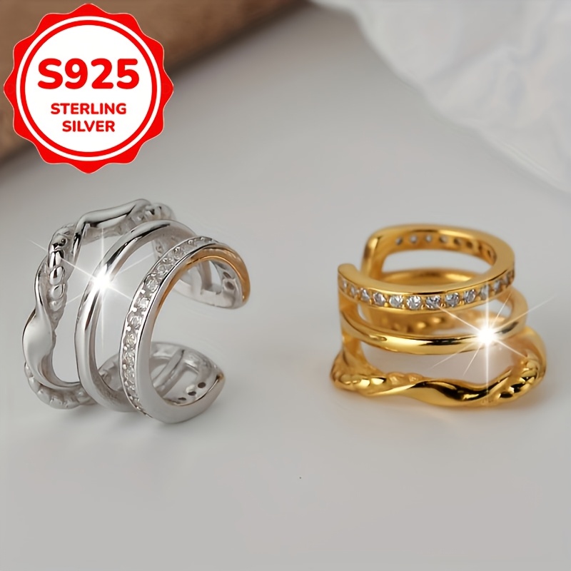 2pcs Women's Vintage Classic Clip-On Earrings Set