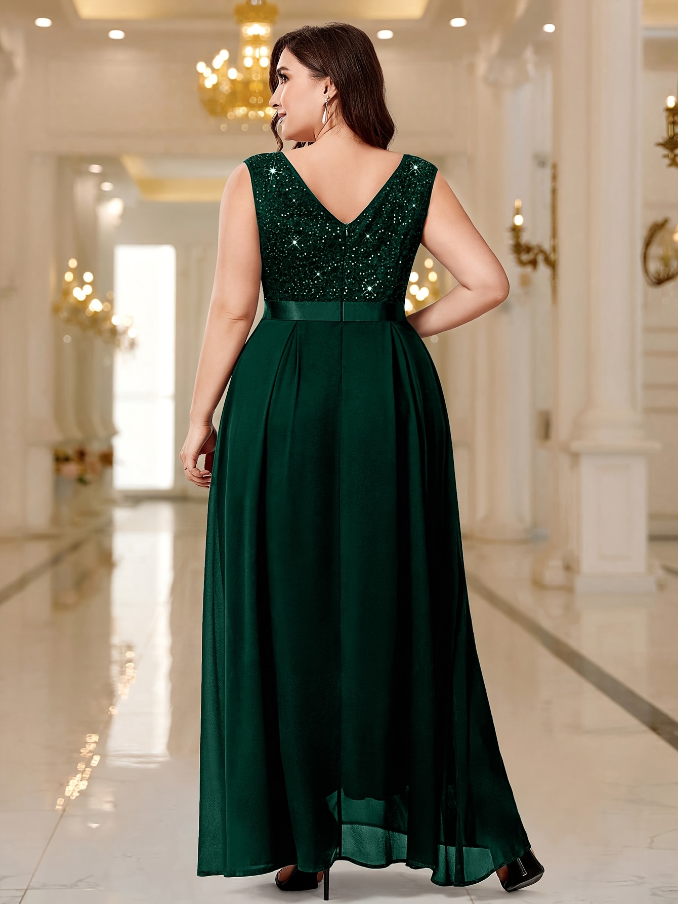 evening dinner dress plus size Anne Klein 2Pc Jacket & Dress Set, Black / 6 main image 1