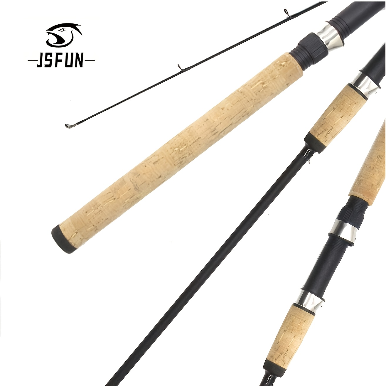 

Jsfun Lightweight Carbon Fiber Lure Rod, , 5.4ft-5.9ft With Cork Handle - For Types & Fish , Jsfun