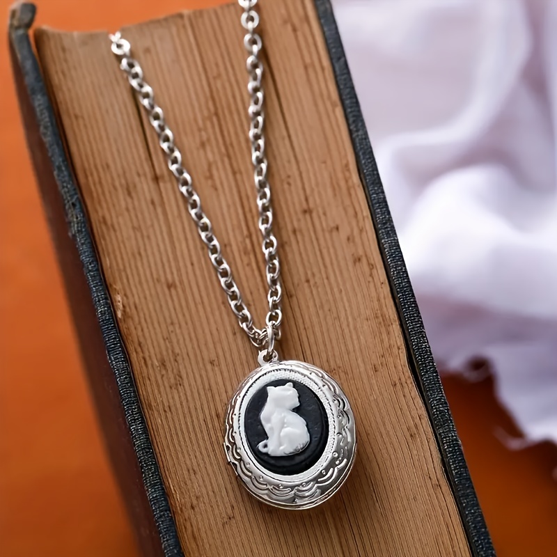 Image of Elegant Cute Fashionable Style Can Store Memories Pet Box Pendant Unisex Necklace