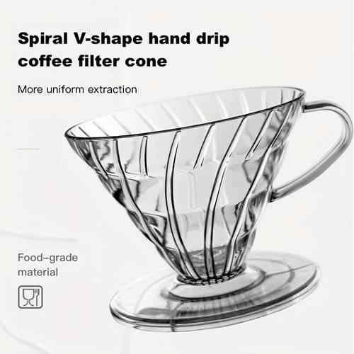 v60 reusable coffee dripper resin coffee filter for pour over barista coffee brewing coffee funnel filter cup 1