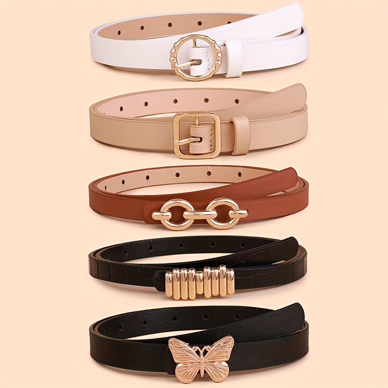 

5 Of Women's Alloy Decorative Belts - Suitable For And Commutes