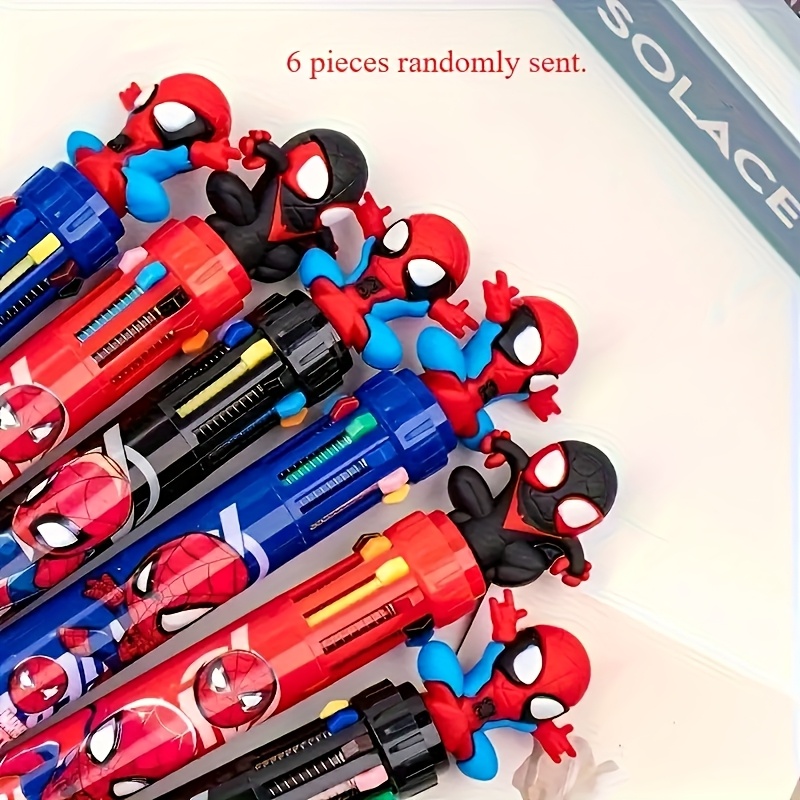 Marvel6 Random -man Multicolor Pen Set, Multifunctional Ten-color Gel Pen, Office Marker, Equivalent To Ten Pens, A Pen That Used Continuously