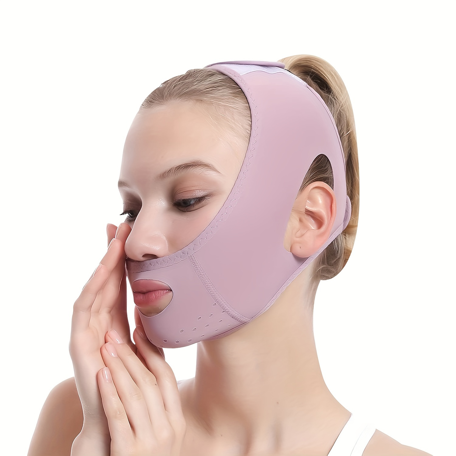 

V Line Shaping Face Masks, Reusable Face Slimming Strap Face Mask Lifting Sleep Bandage Breathable Facial Belt Skin Care Tools Beauty Tool For Double Chin And Saggy Face