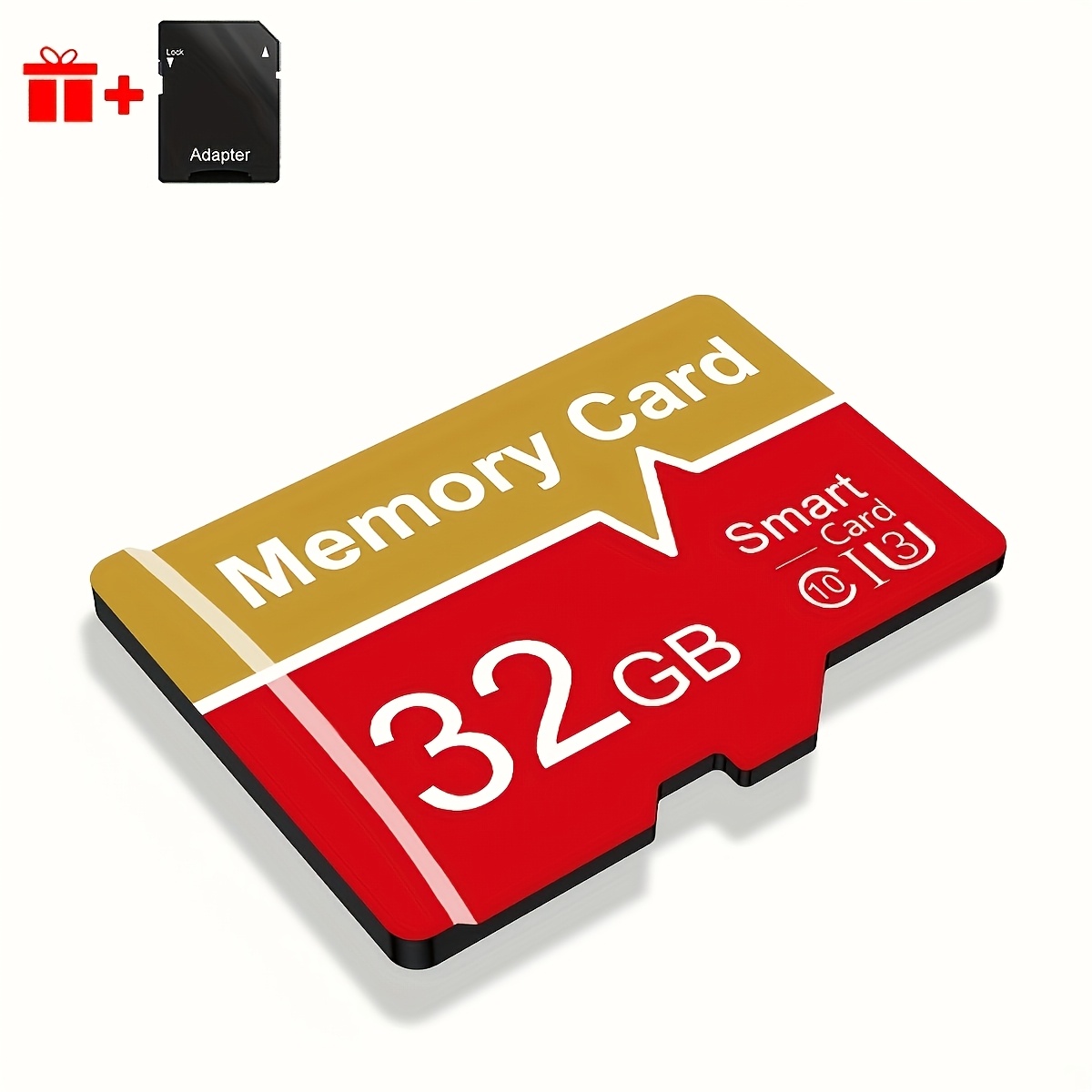 TEMU 1pc Memory Card 64gb 32gb 16gb 8gb With Card Reader And Adapter, High Speed Micro Tf Card 4gb 2gb 1gb, A1 C10 Memory Tf Card For