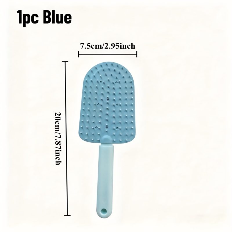 Brosse pour Chats à Autonettoyage, Brosse de Toilettage pour Enlever les Poils Morts, Nœuds et Saletés, Idéale pour Chats à Poils Longs, Vert