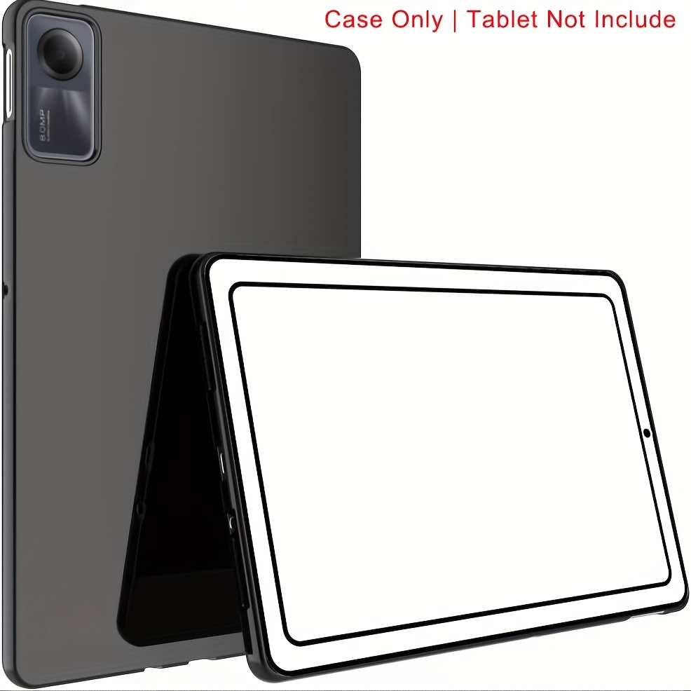 TEMU TPU Negra para Xiaomi Redmi Pad SE 11 pulgadas 2023, Fundas Mate Antigolpes y Flexible Carcasa , Cubierta Traseira en . Cobertura de Seguridad