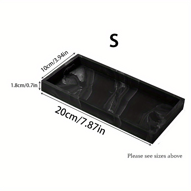 Image of Marble Pattern Bathroom Sink, Countertop Vanity, To Messy Countertops And Hello To And ! Trays Used In Kitchens, Bedrooms And Bathrooms. Used For Jewelry Perfume Cosmetics Keys