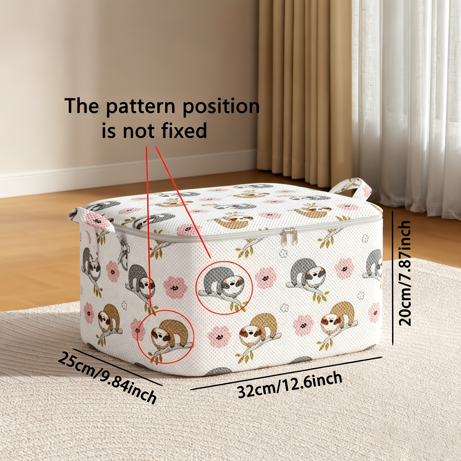 TEMU Nesting Bag, Storage Bag - 1pc Clothing Storage Bag, Travel Bag, Large Capacity, With Handle, Foldable, Used To Store Quilts, Clothes, And Other