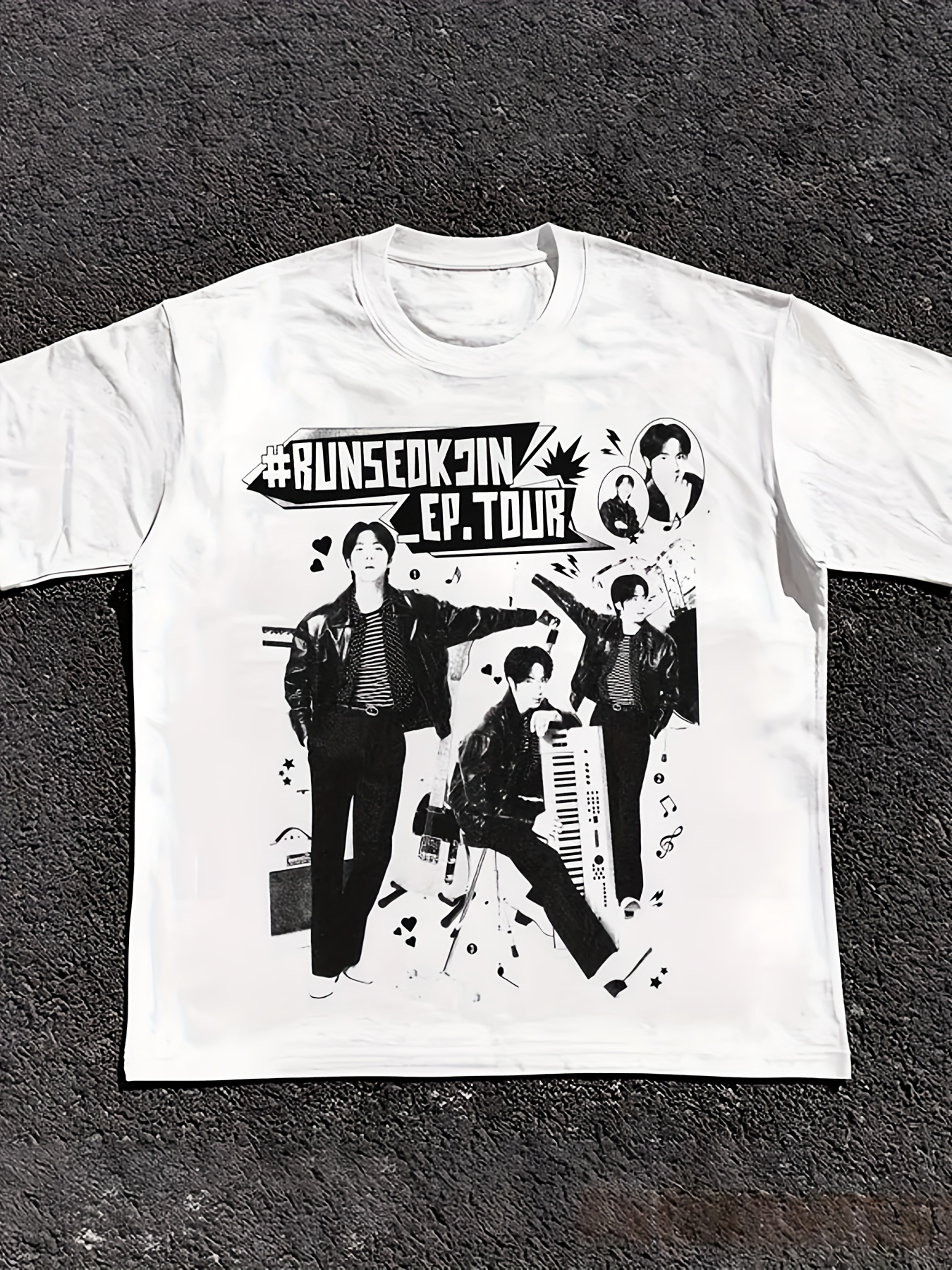 retro run seokjin ep tour shirt jin tour tshirt echo jin - Temu