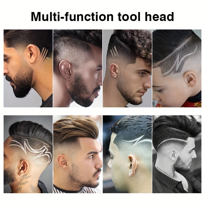 Compact Retro Carved Electric Hair Clipper & Body Hair Trimmer, USB Rechargeable with Built-in Lithium Battery, Portable Design for Travel, ABS Material, 400mAh Capacity