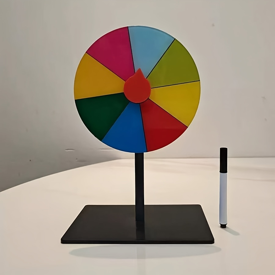 1pc Draw Teaching Prop Game Activity Erasable Shaking Desktop Wheel
