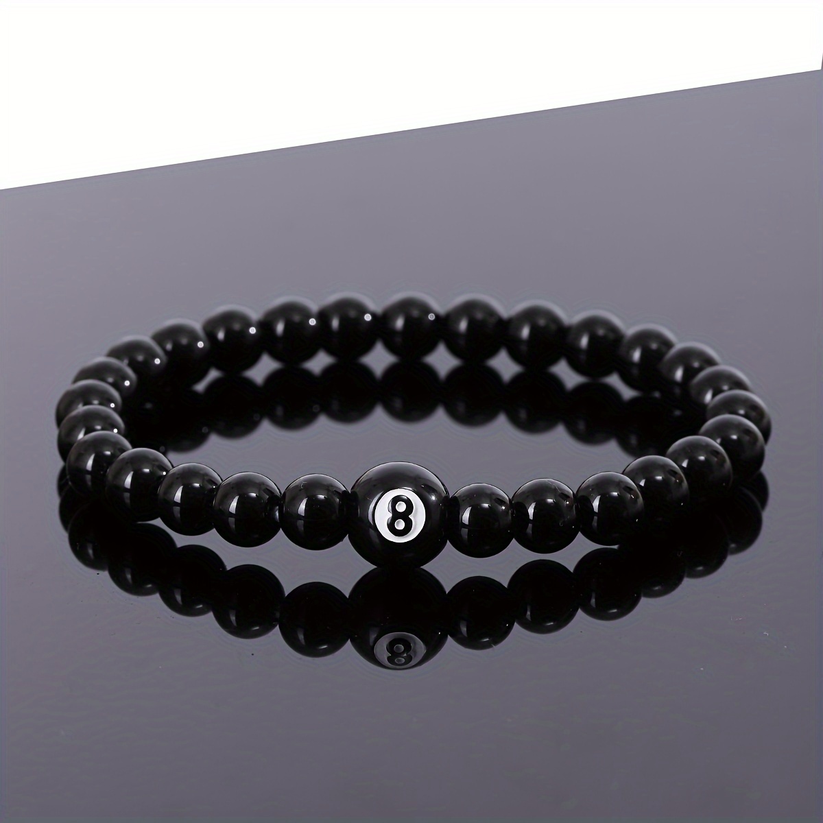 8 Billiard Players String Men's Lucky Number Bracelet