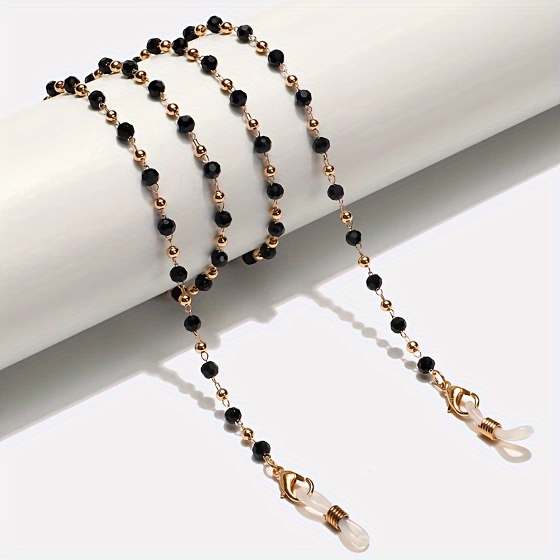 

Elegant Crystal Beaded Glasses Chain - Fashionable Retro Bohemian Lanyard For Women