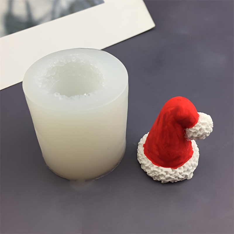 TEMU Moule en silicone de chapeau de Noël, utilisable pour la pâte à , la résine, la colle, les bougies, , le et autres matériaux, outil décoratif