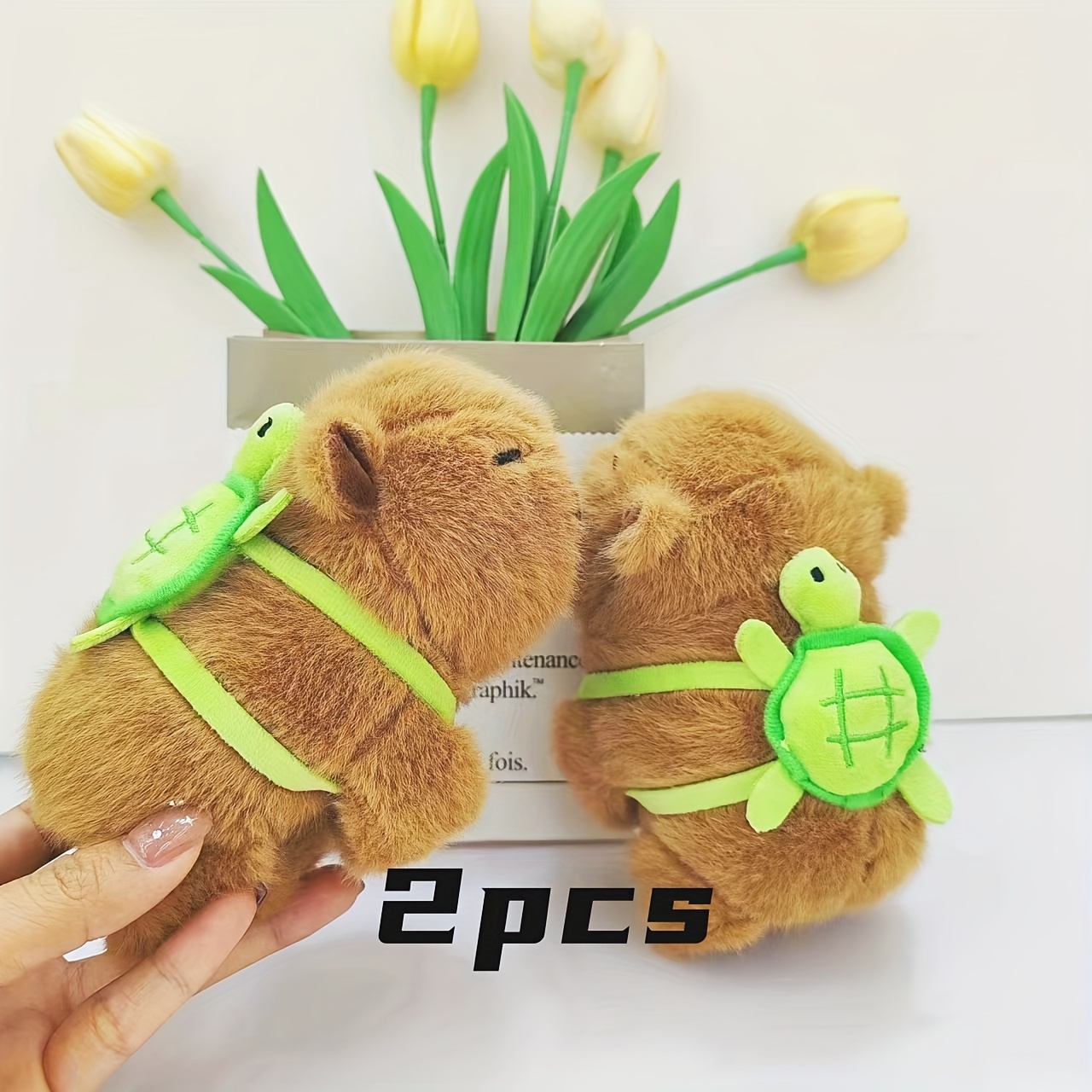 Dellyy Tier-Schlagarmbänder Für Kinder – Plüsch-Snap-Armband Mit Husky, Panda & Capybara