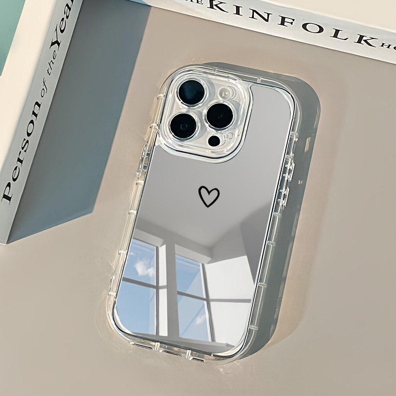 TEMU Phone Case: 2 Suitable For Iphone 16 Pro Max/15pro/14 Plus/13/12/11/7plus/xsmax/xr Mirror Phone Case, Shock-absorbing, Anti Slip, Lightweight,