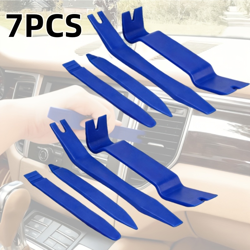 TEMU Professional Car Interior Disassembly Tool Set - Plastic Pry Bar, Precision Mechanic Tool Kit, Suitable For Interior Panel Maintenance, Door Panel Clamps, And Fasteners
