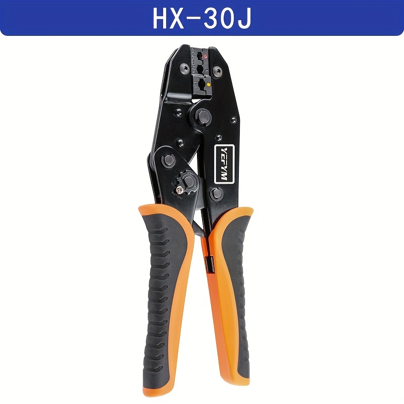 Image of Crimping Tool For Insulated Electrical Wire Connectors - Awg 20 (0.5-6mm²) Ratchet Crimper Tools - Racheting Wire Crimping Tools - For Insulated Connectors And Wire Terminal Hx-30j