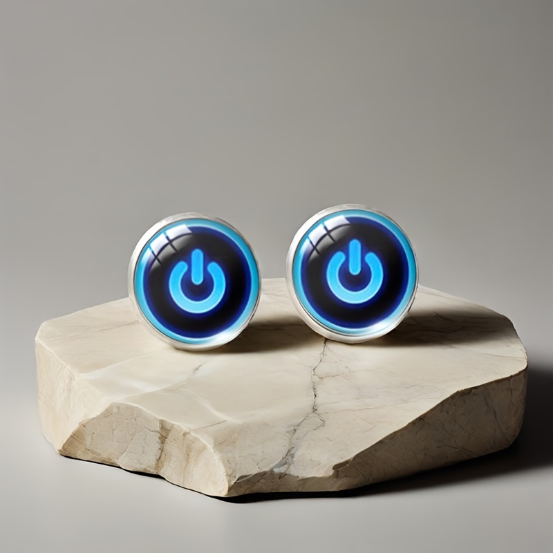 Fashionable Glass Earrings Men's Jewelry Gifts