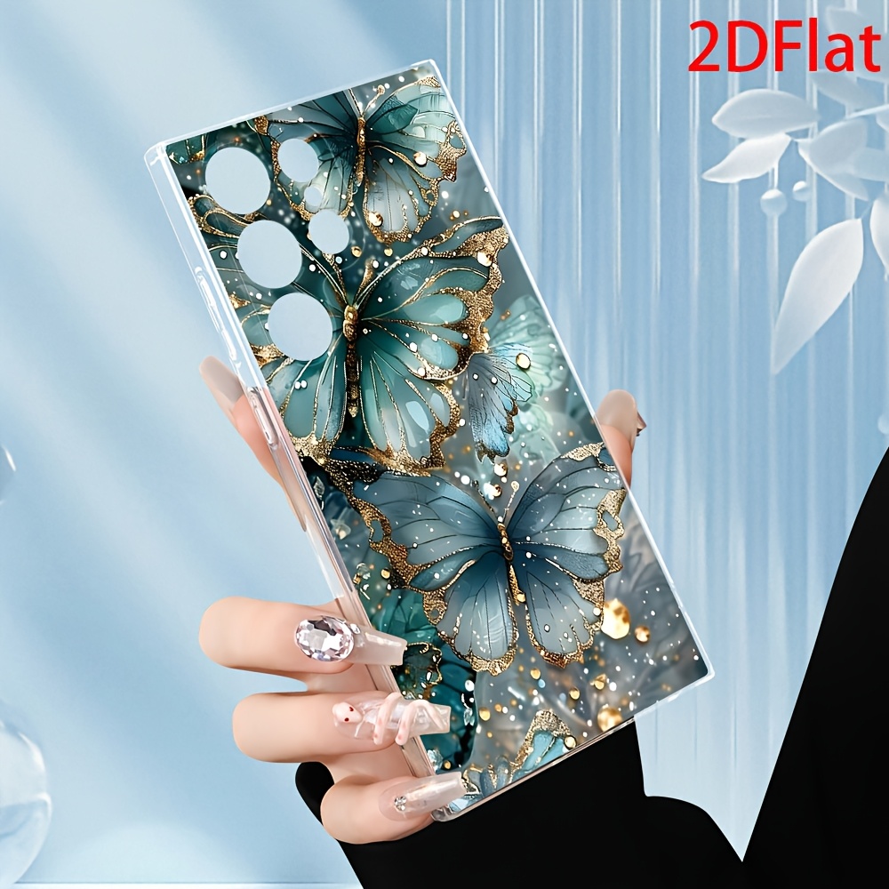 TEMU Phone Case: 2d Flat Pattern New S26/s26 Plus/s26 Ultra Summer Birthday Gift Durable Drop-proof Transparent Phone Case For Men, Women, Students,