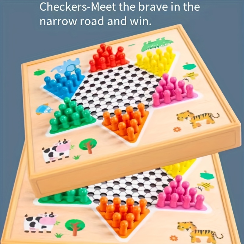 3in 1 Multi-function Chess, 3 Optional, Multi-function Chess Games, Chess, Checkers, Chess, Flying Chess, Checkers, Adventure Chess, All-round Board Games, Jigsaw Puzzles, Enhanced Emotions