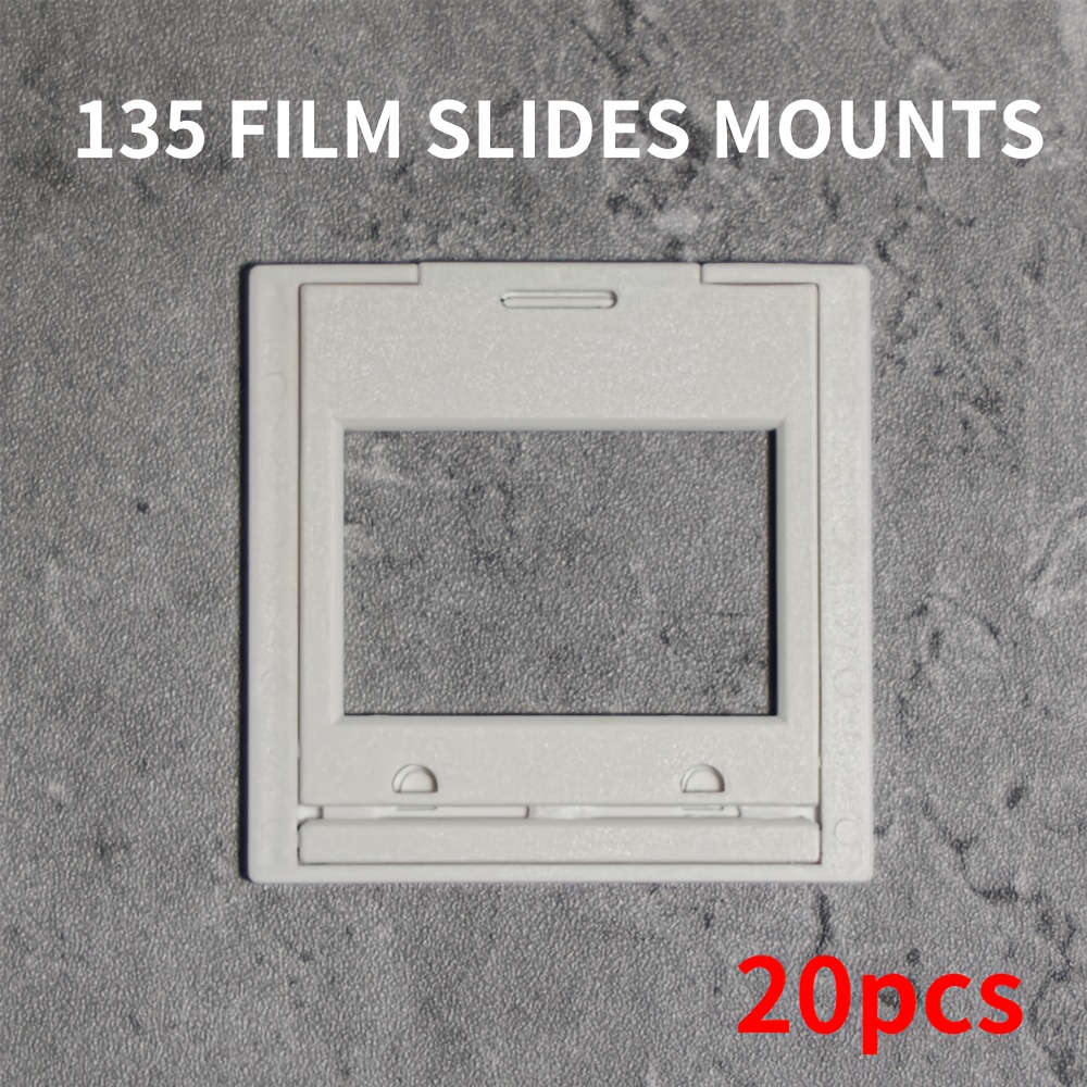 TEMU 20 Pezzi Portafilms per Pellicole da 135, Supporto Scorrevole per Film Cinematografici, 5x5 cm